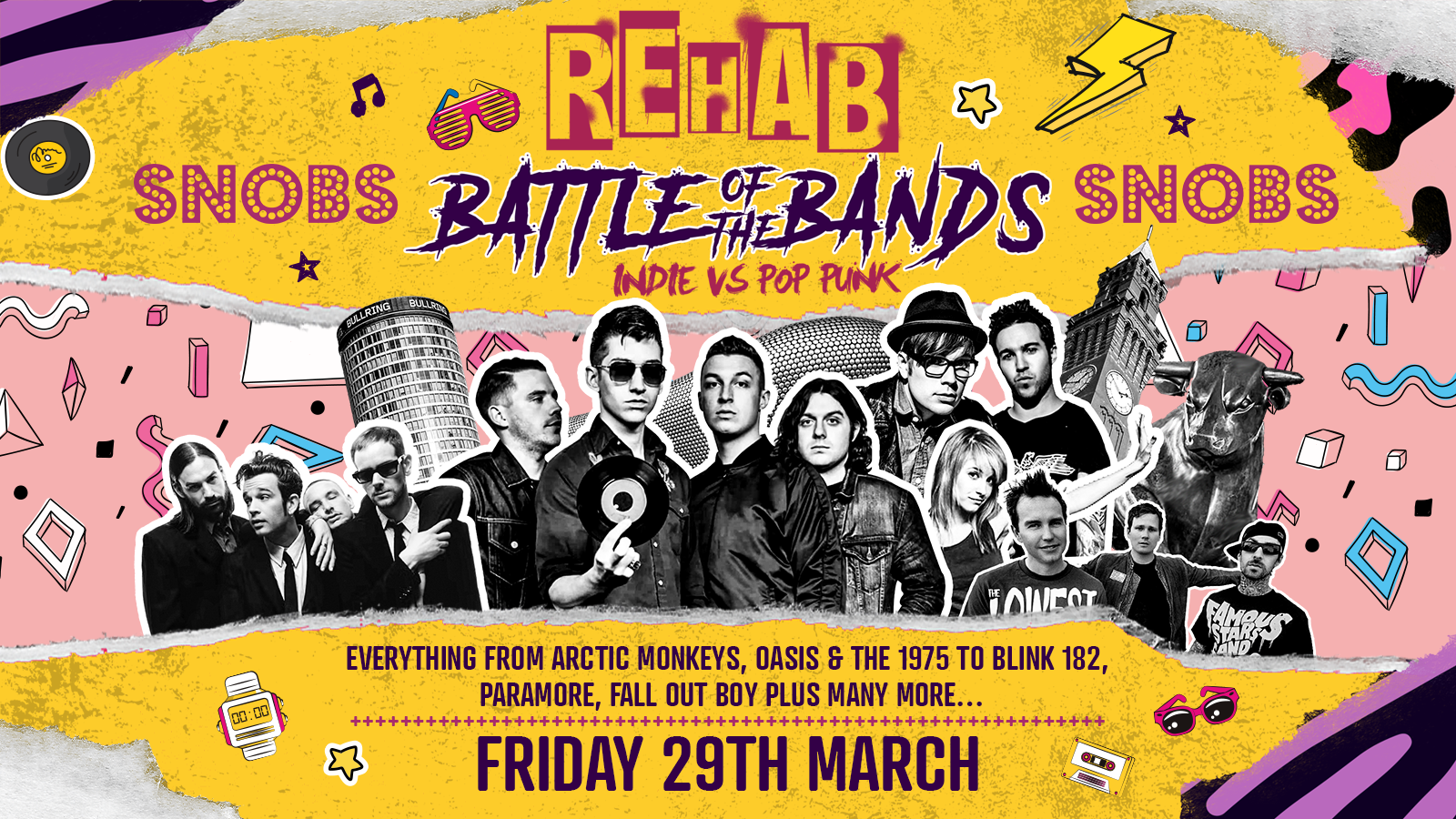 Rehab Fridays [TONIGHT] Battle of the Bands⚡️INDIE VS PUNK ROCK⚡️ 29th March