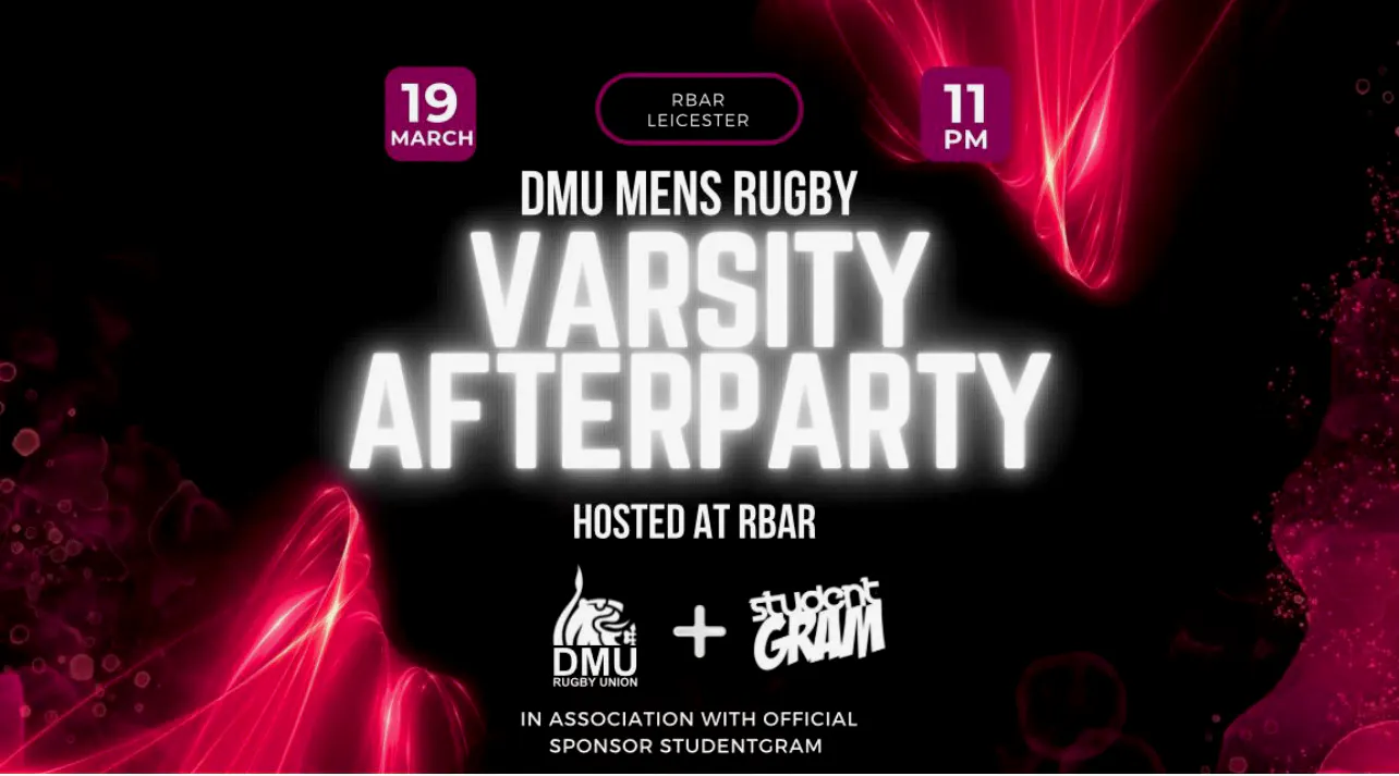 ⭐️ OFFICIAL RUGBY VARSITY AFTER PARTY ⭐️ 19/03/24 ⭐️ Hosted by DMU ...