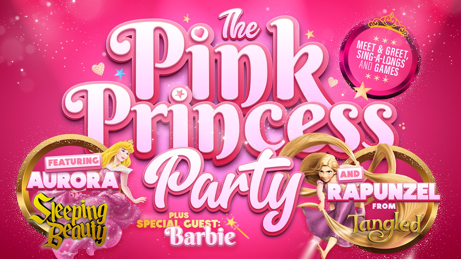 👑 💗 The Pink Princess Party at 11.30am  💗👑