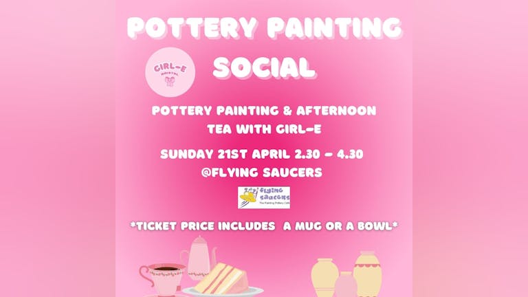 Pottery Painting + Afternoon Tea