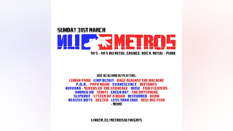 Nu Metros: Bank Holiday Special - Sunday 31st March 2024