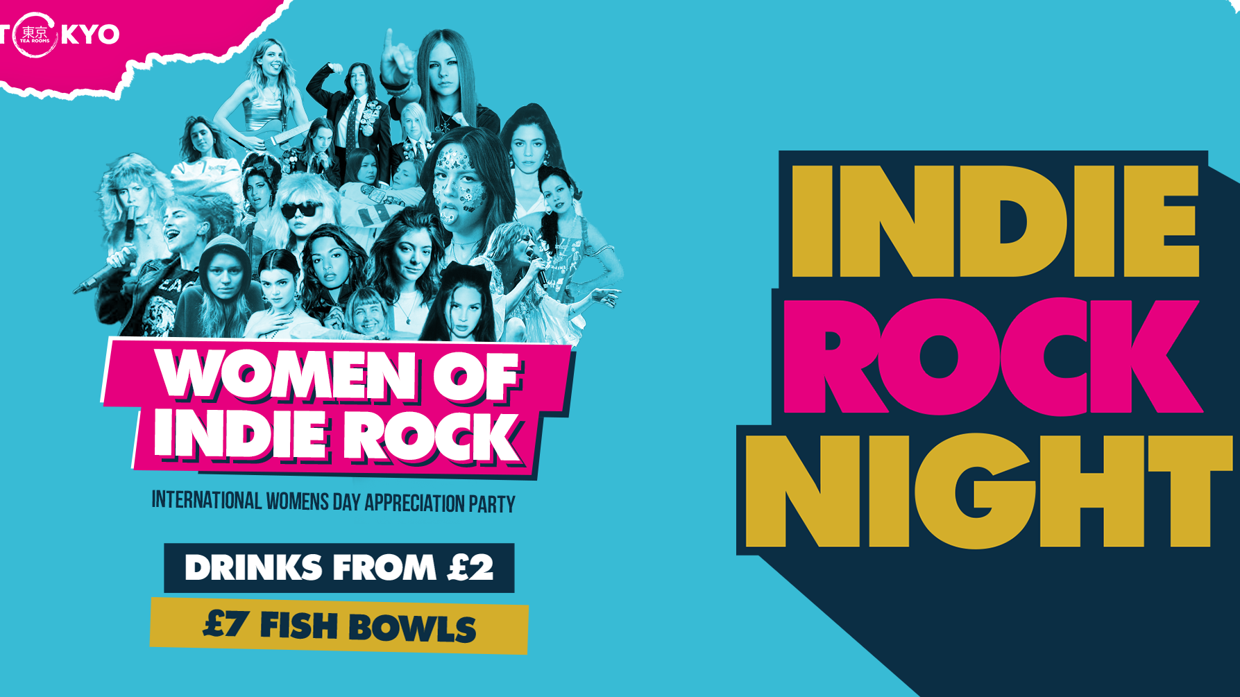 Indie Rock Night ∙ WOMEN OF INDIE ROCK (International Women’s Day Appreciation Party)