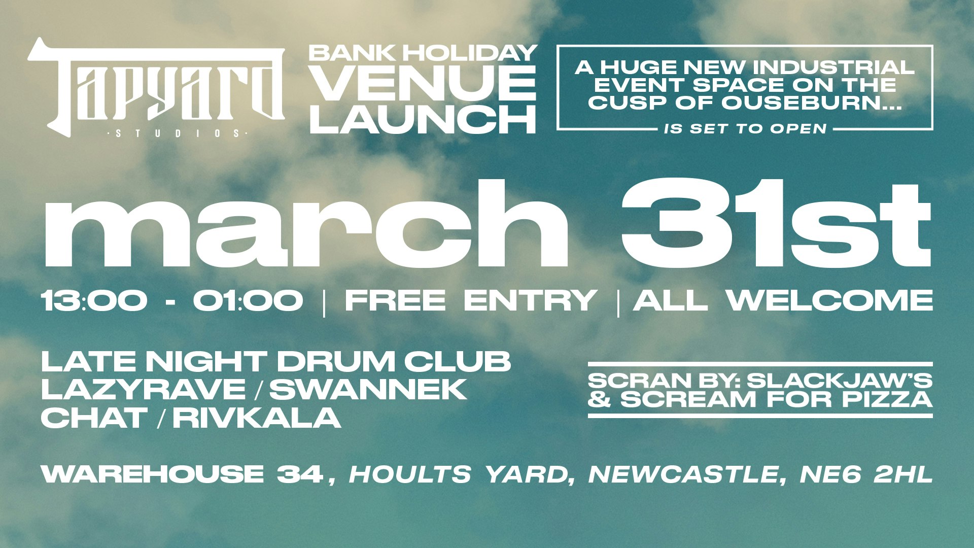Tapyard Studios Launch ft. Late Night Drum Club + Many More