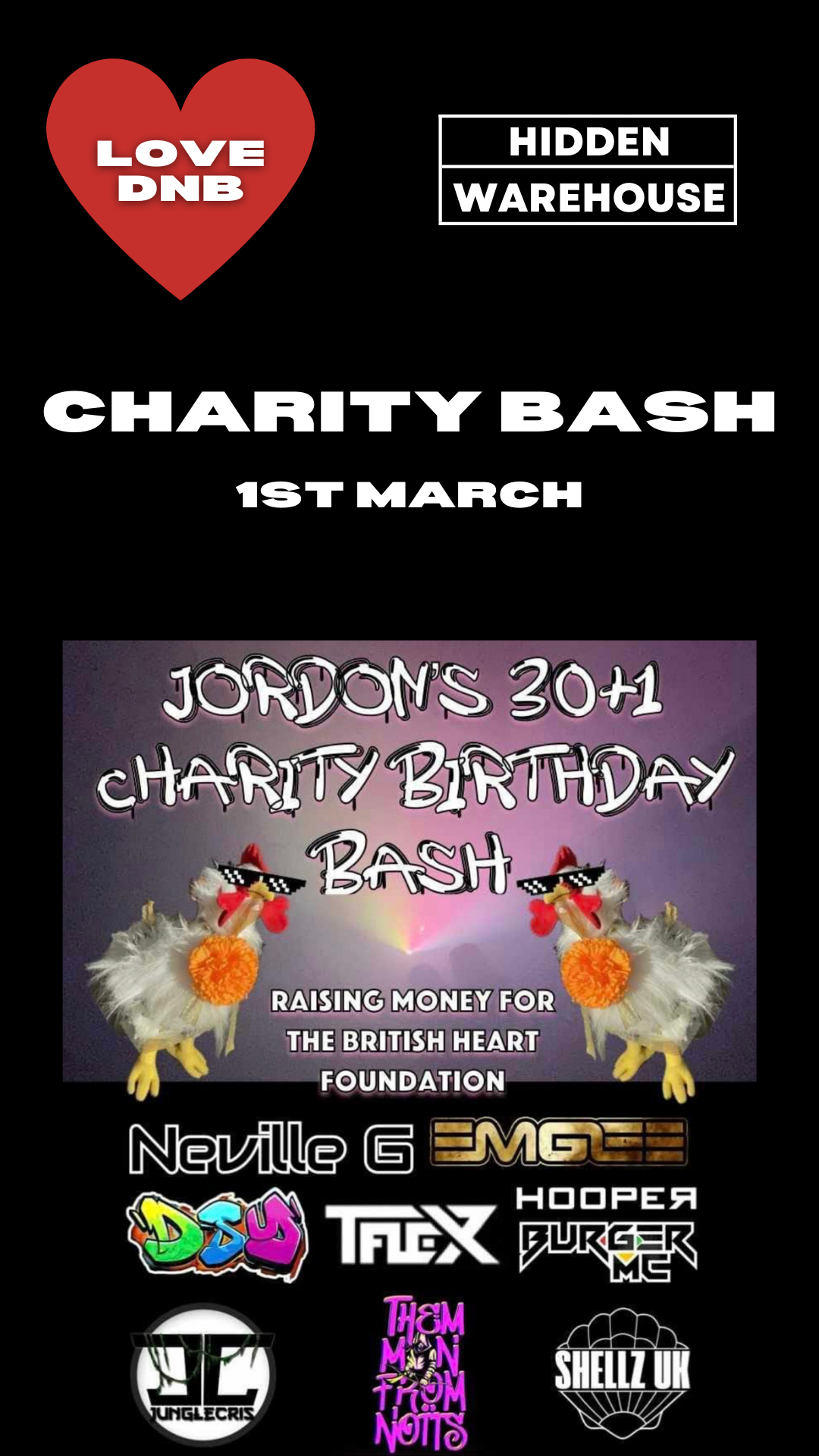 ❤️ Love DNB x Jordon’s Charity Bash