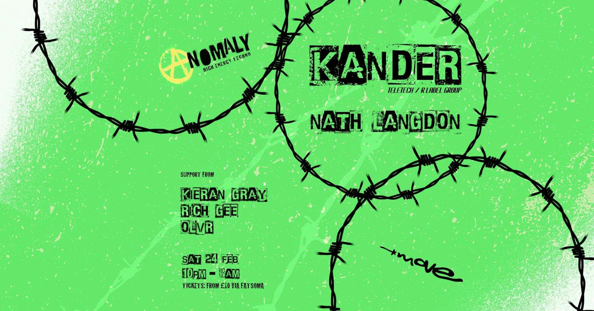 ANOMALY – KANDER – Nath Langdon – HARD TECHNO – EXETER