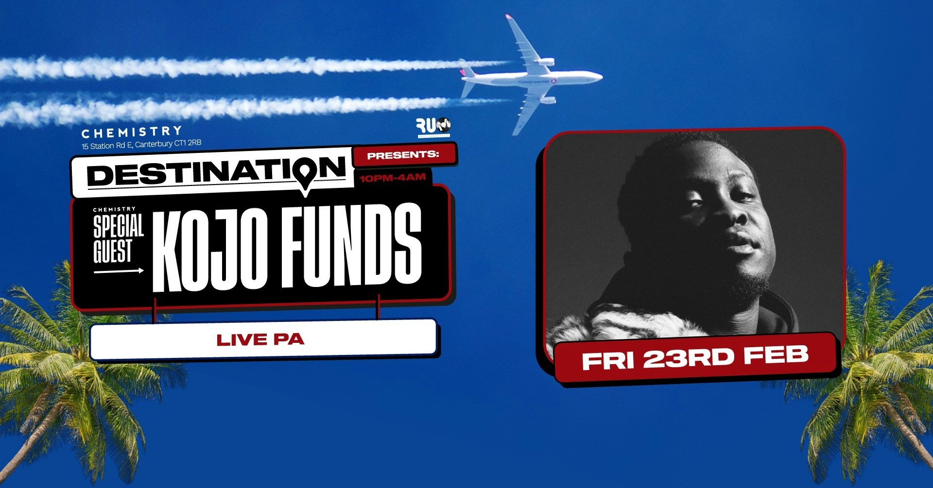 Destination  ∙ KOJO FUNDS (Live) *LAST 50 ONLINE TICKETS*