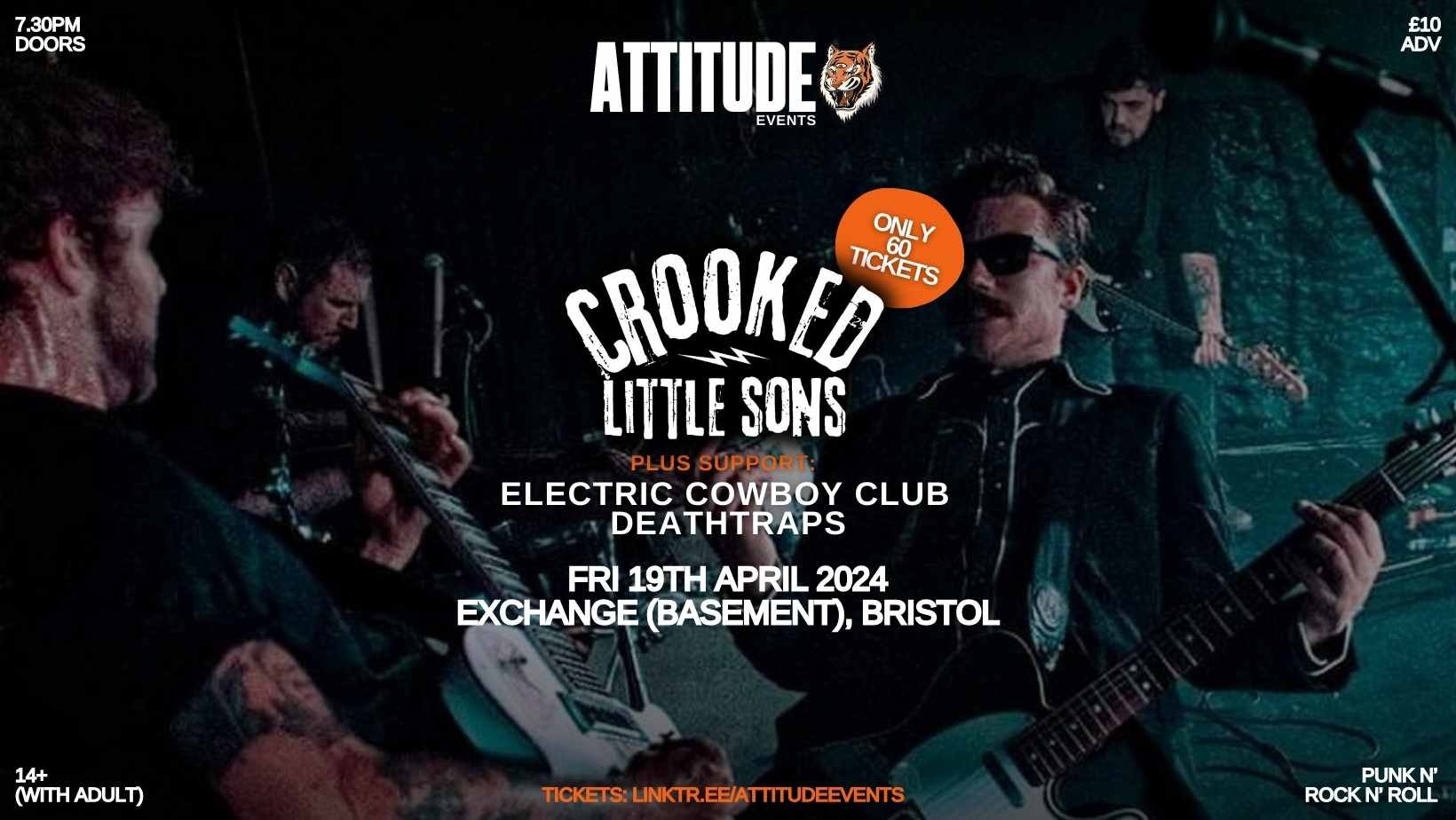 Crooked Little Sons ✘ Electric Cowboy Club ✘ Deathtraps @ Exchange, Bristol