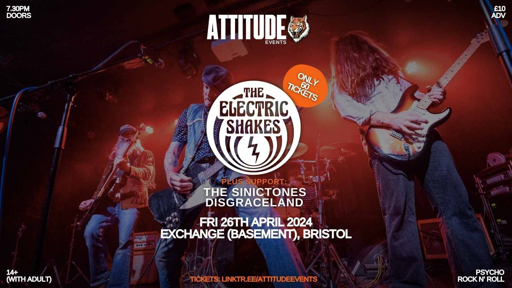 The Electric Shakes ✘ The Sinictones ✘ Disgraceland @ Exchange, Bristol