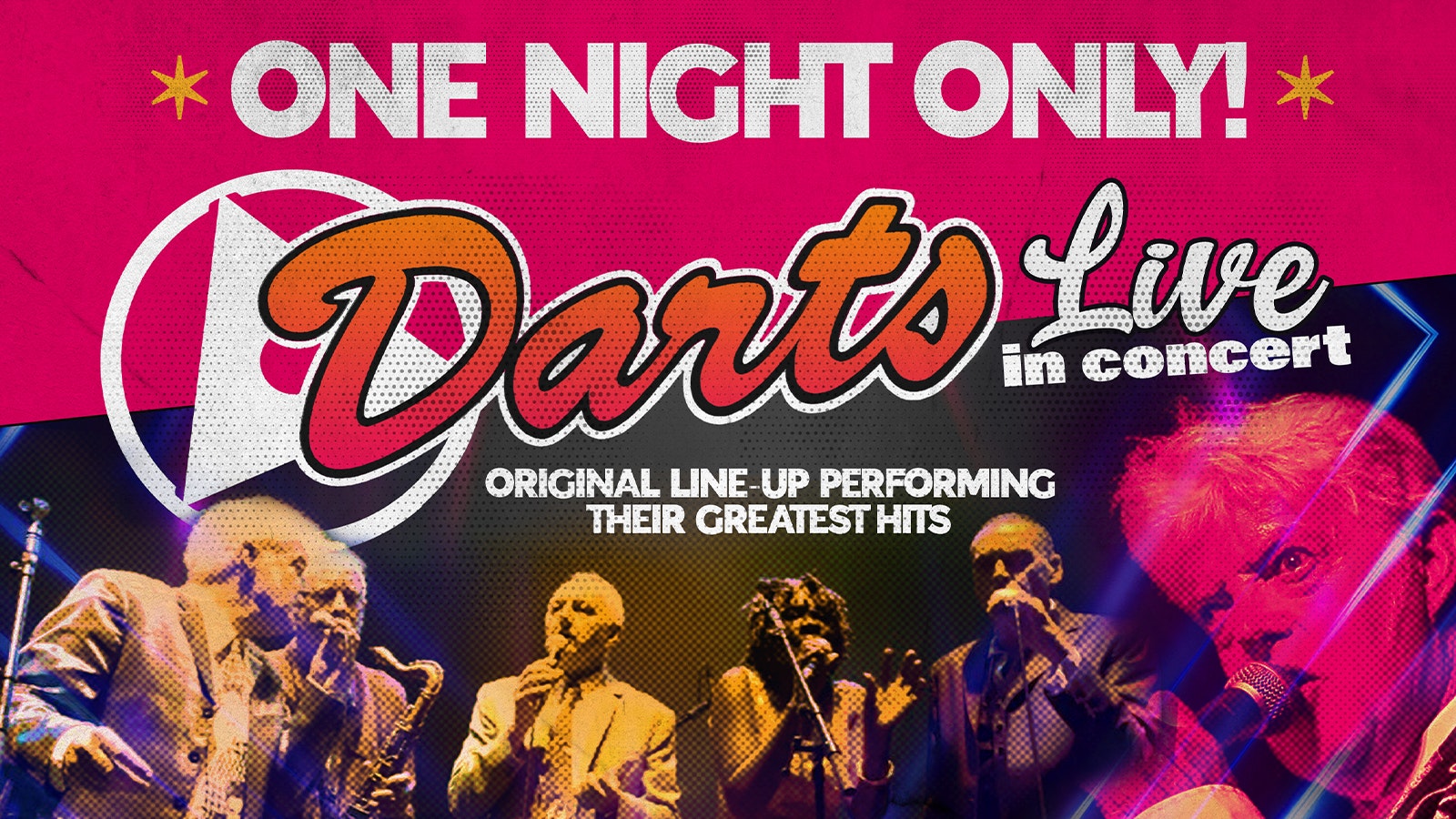 Darts Live in Concert – Greatest Hits Tour with the original line-up!