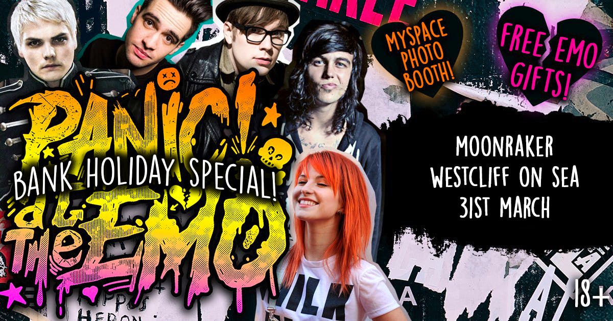 Panic At The Emo: Bank Holiday Special Clubnight at Moonraker