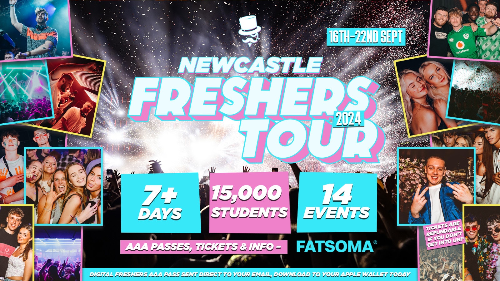 THE LOOSEDAYS NEWCASTLE FRESHERS TOUR | 7+ DAYS… 14 EVENTS 💙