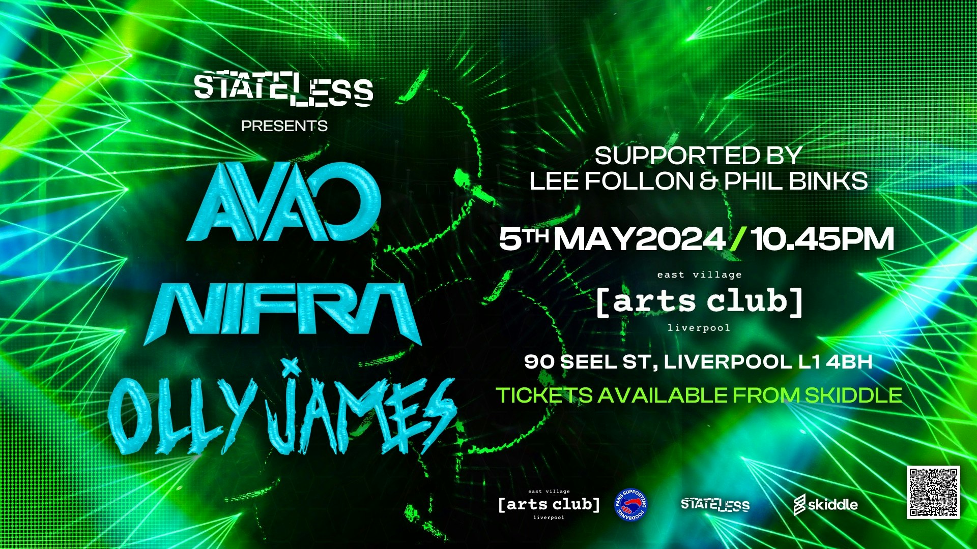 STATELESS: AVAO, Nifra, Olly James