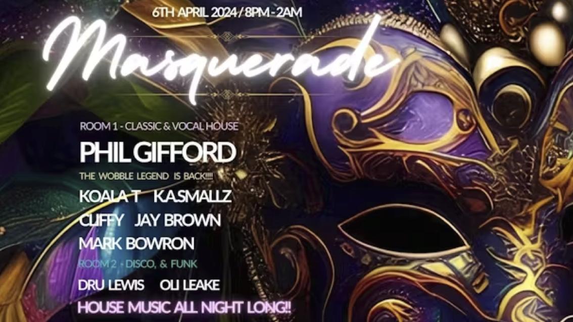 Masquerade Presents Presents Phil Gifford & Guests 8pm-2am- The Cellars Club