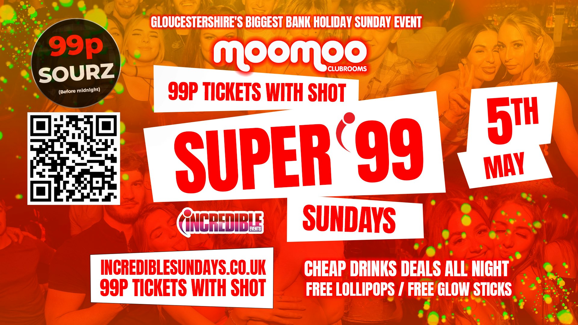 BRAND NEW FOR 2024 – Super 99 Sundays at MooMoo – 99p TICKETS WITH SHOT! (Valid all night)