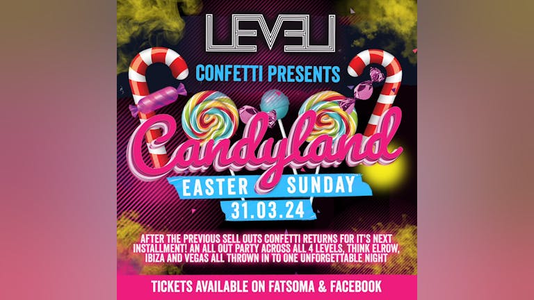  EASTER Bank Holiday Sunday Confetti Presents Candy Land 