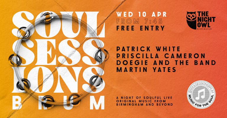 Soul Sessions at The Night Owl - Urban Soul Family / Doegie and The Band / Martin Yates / Priscilla Cameron