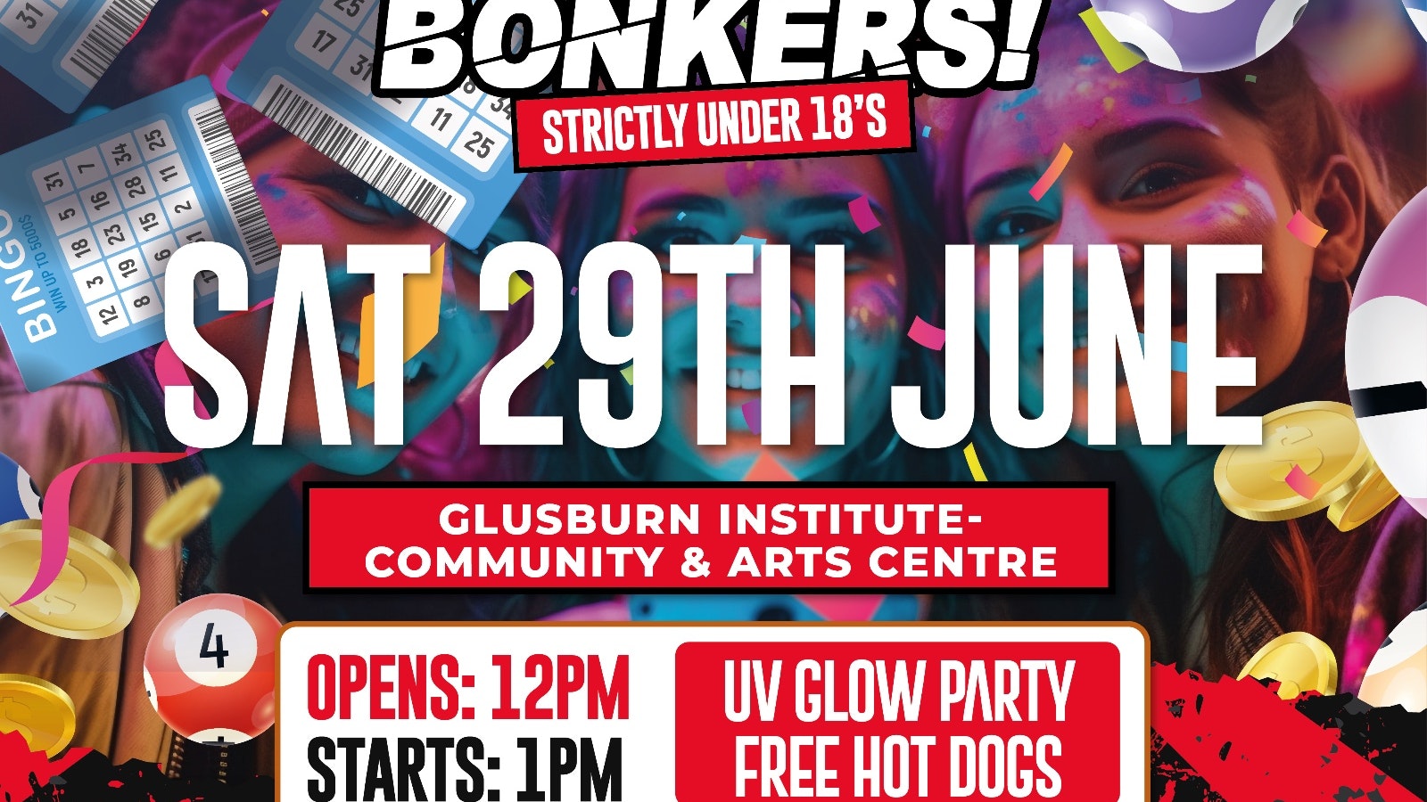 Bingo Thats Bonkers – Glusburn Under 18’s