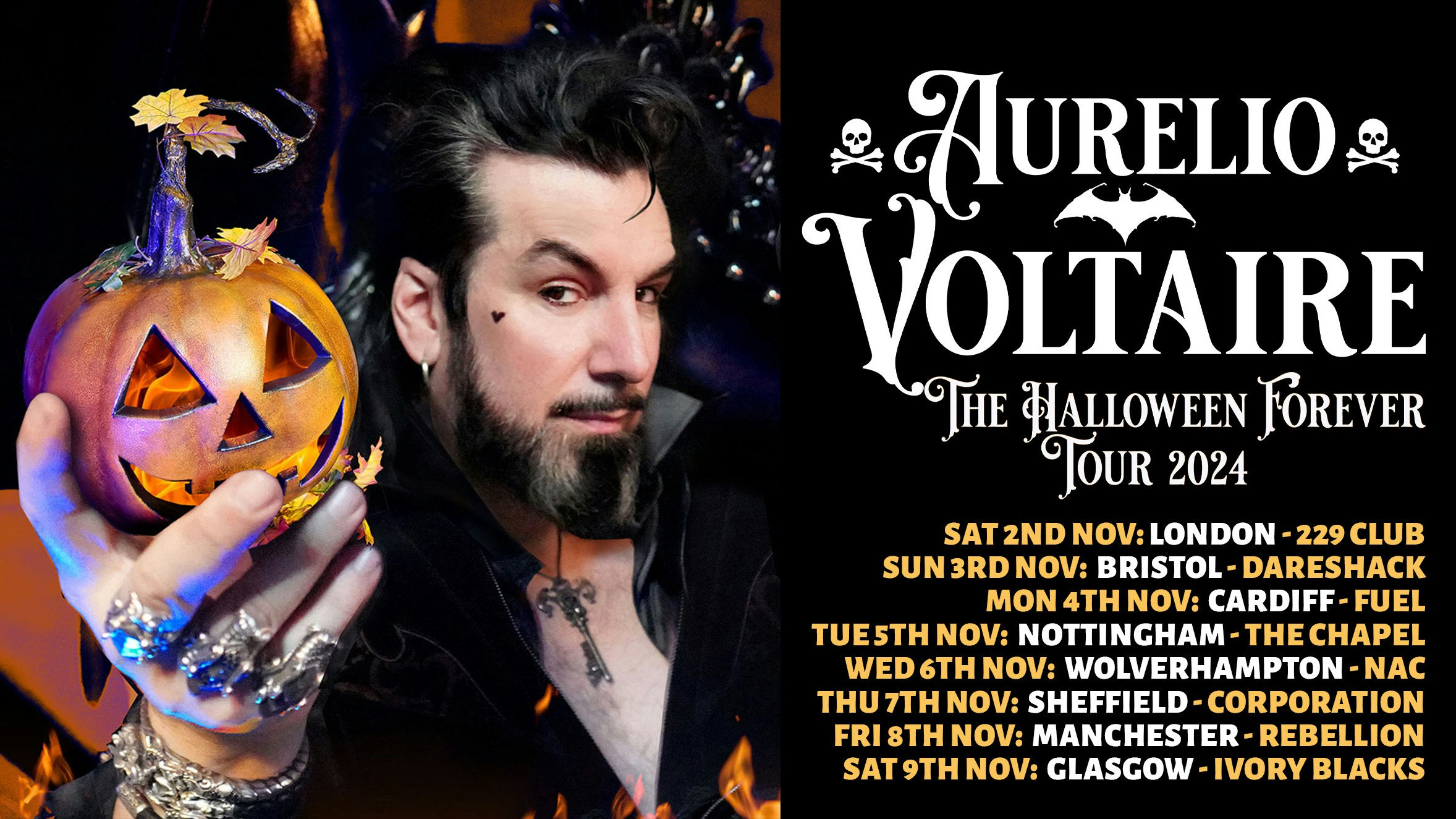 AURELIO VOLTAIRE – The Halloween Forever UK Tour 2024