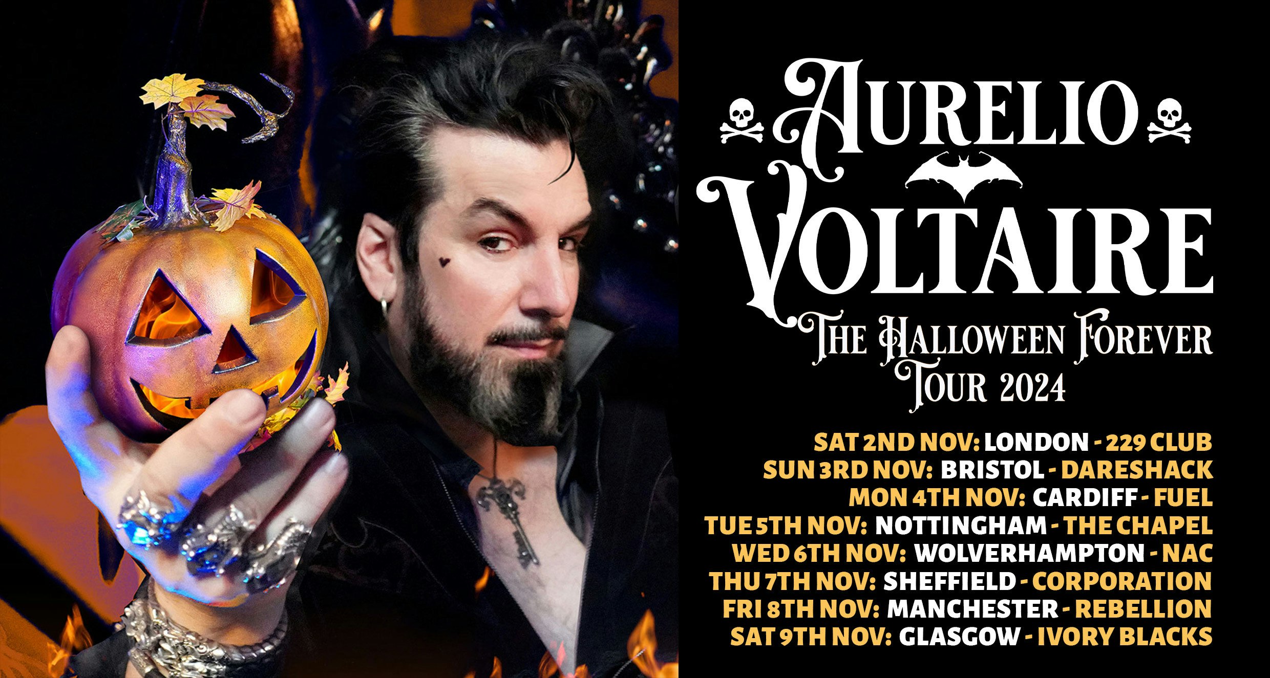 AURELIO VOLTAIRE – The Halloween Forever UK Tour 2024