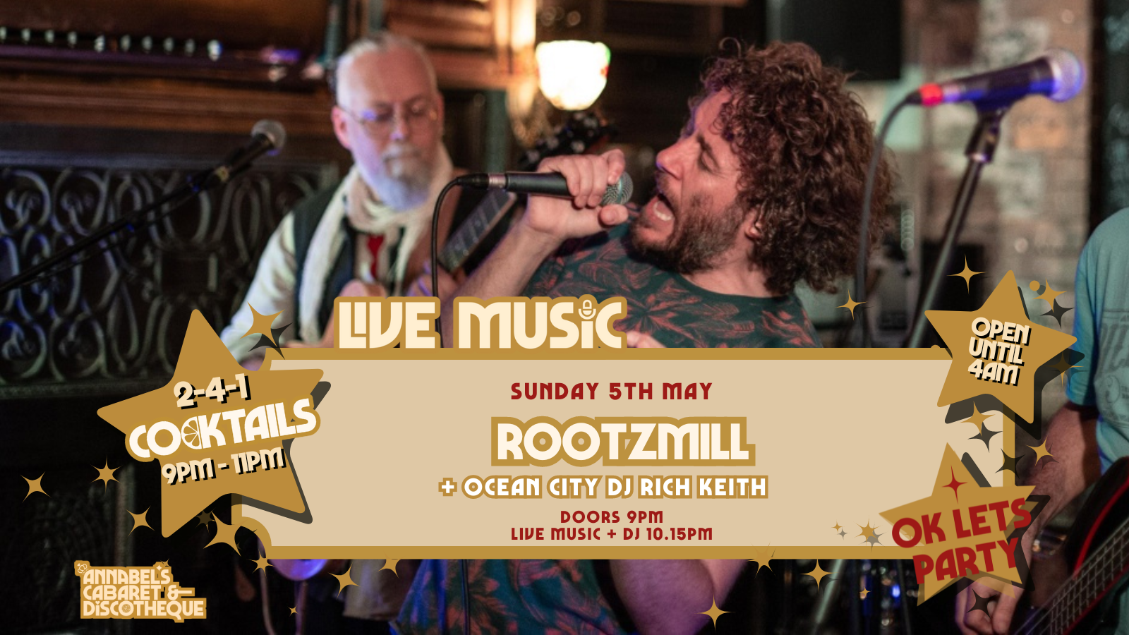 Live Music: ROOTZMILL // Annabel’s Cabaret & Discotheque