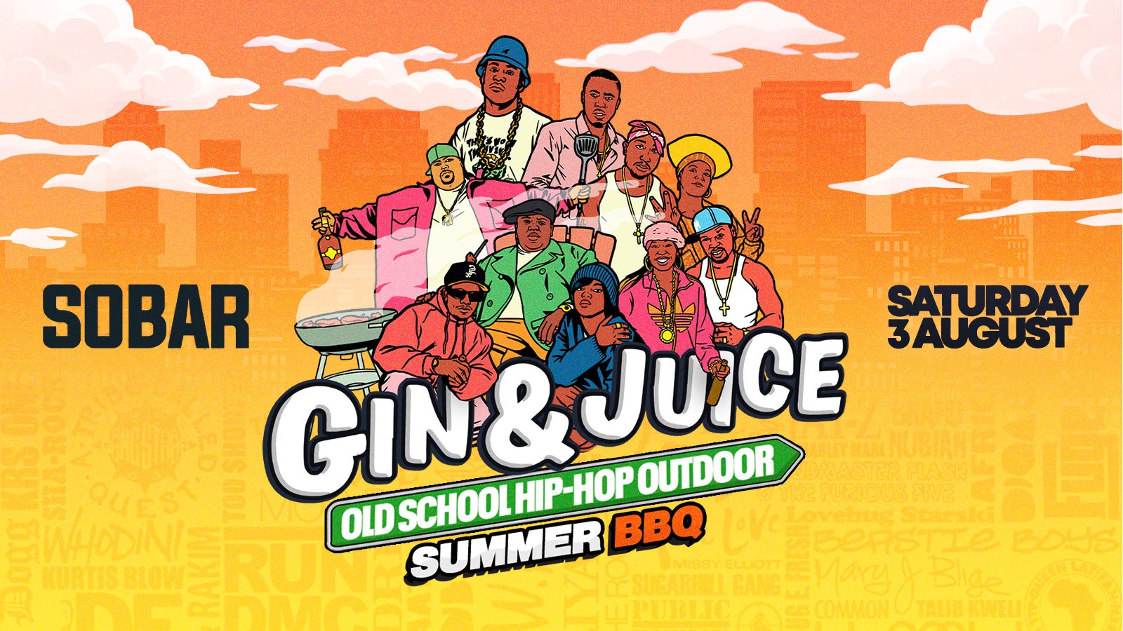 Old School Hip-Hop Outdoor Summer BBQ – Southampton 2024