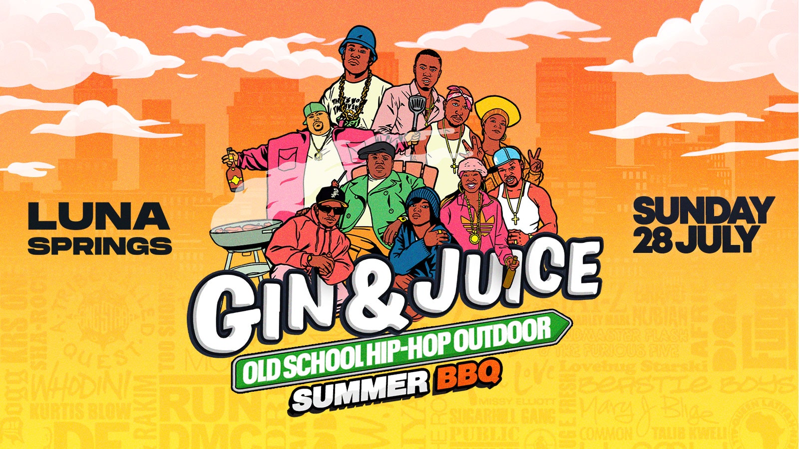 Old School Hip-Hop Outdoor Summer BBQ – Birmingham 2024