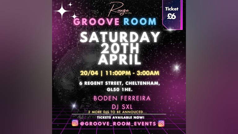 Groove Room Launch Party - House / Garage / Techno / DNB