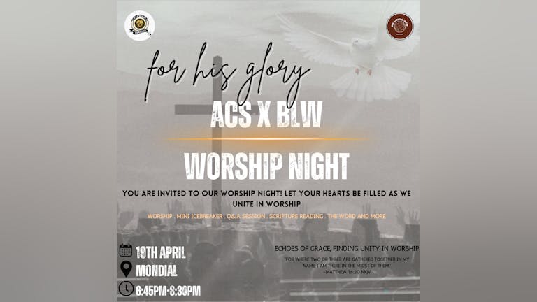 ACS x BLW worship night