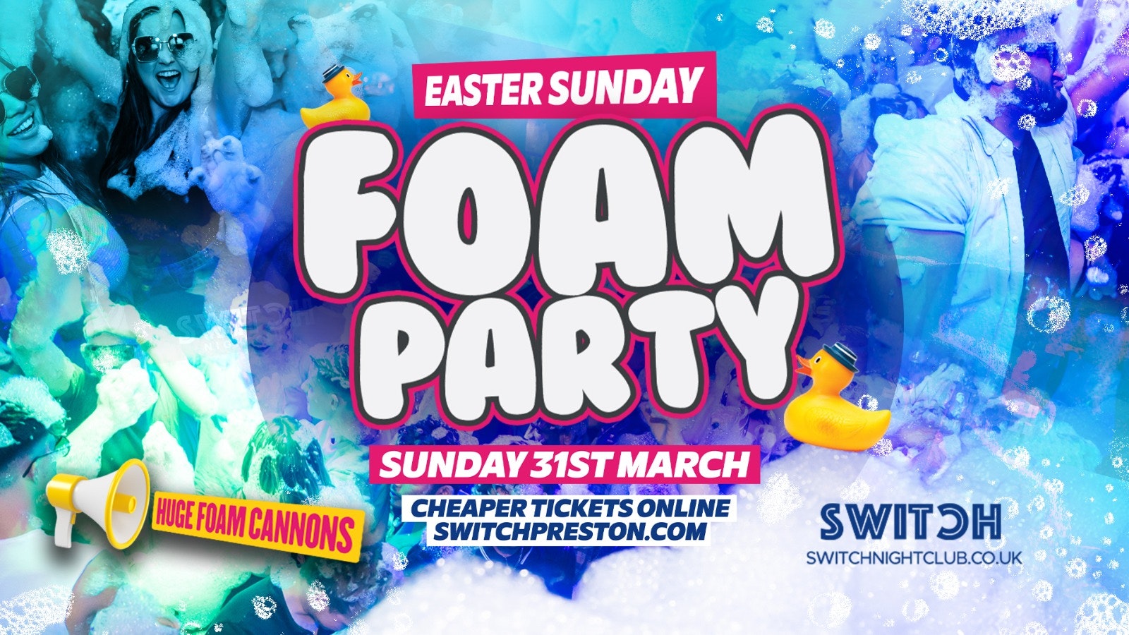 BANK HOLIDAY SUNDAY | EASTER FOAM PARTY