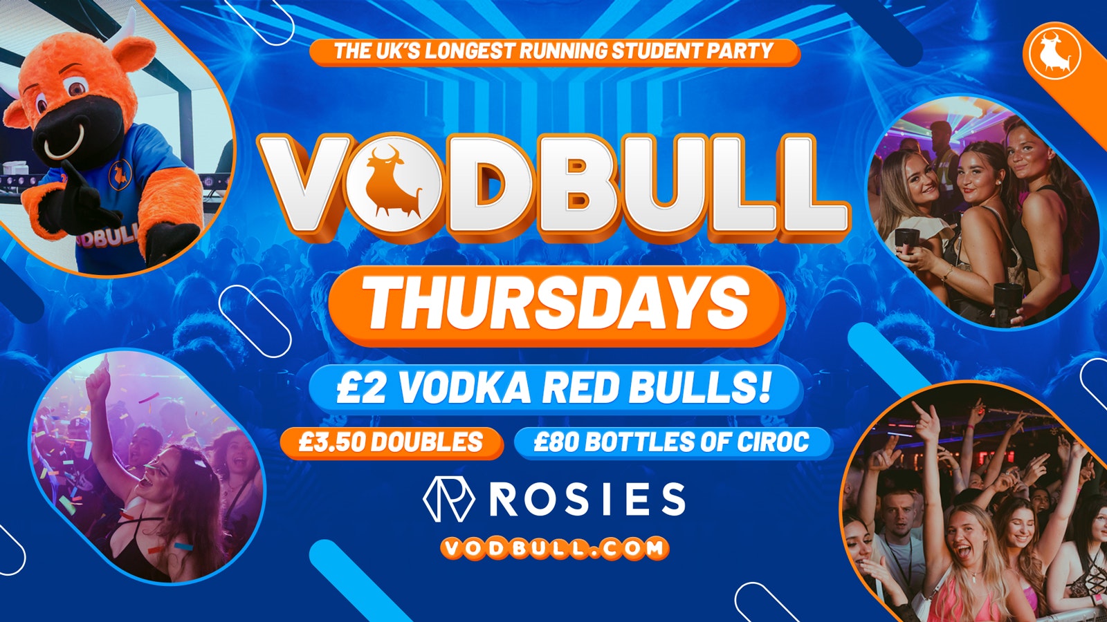 🧡 VODBULL at ROSIES!! 18/04 🧡