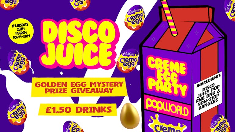 Easter Thursday • Eggstravaganza • £1.50 Drinks • Popworld