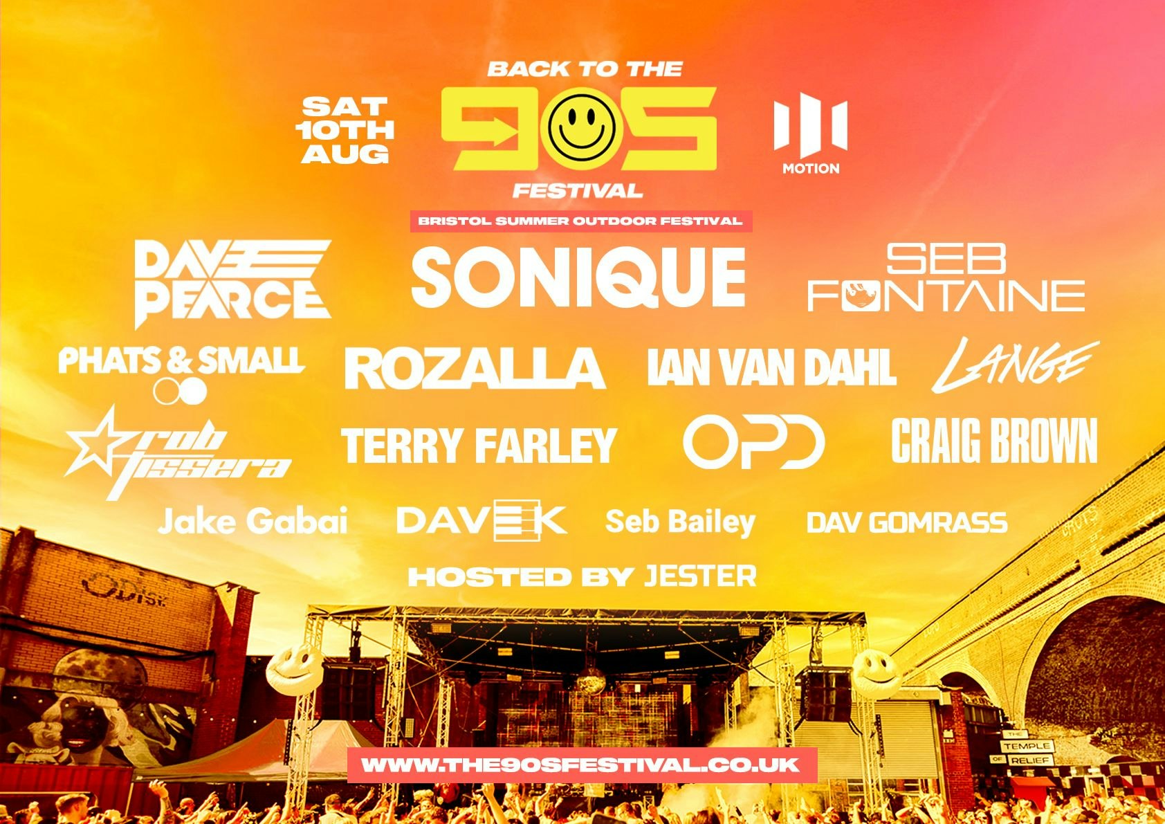 Back To The 90s – Summer Outdoor Festival – Motion [TICKETS SELLING FAST!]