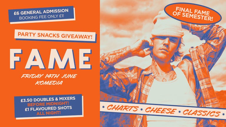  FAME // CHARTS, CHEESE, CLASSICS // FINAL FAME OF SEMESTER // 400 SPACES ON THE DOOR!!