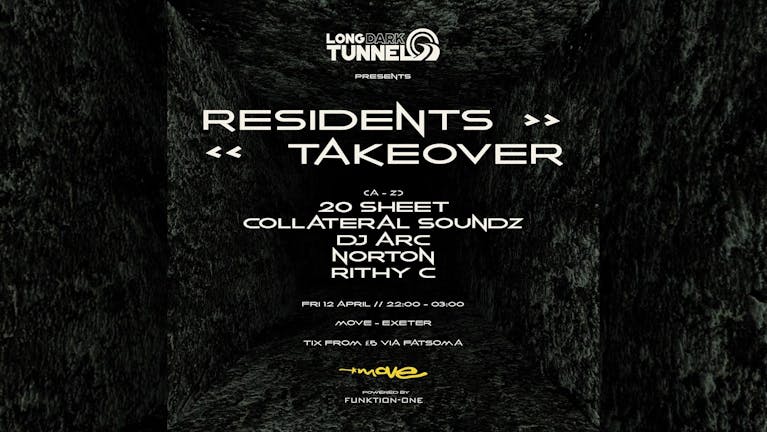 LDT PRESENTS: RESIDENTS TAKEOVER - DNB - FRIDAY 12 APRIL 2024 - MOVE NIGHTCLUB - EXETER