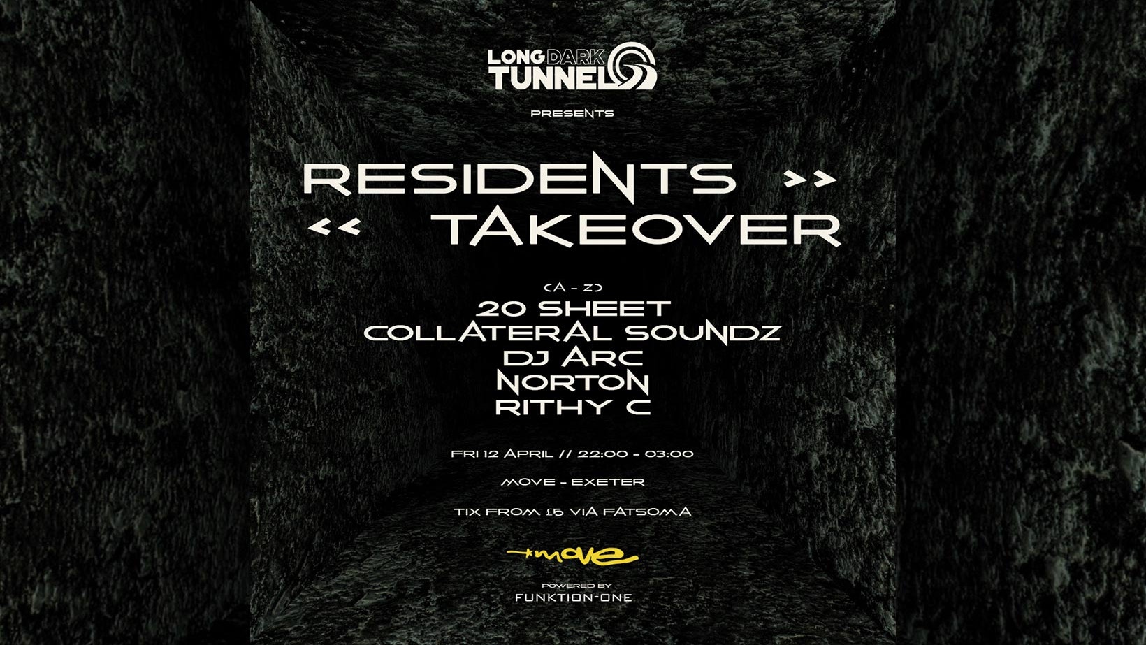 LDT PRESENTS: RESIDENTS TAKEOVER – DNB – FRIDAY 12 APRIL 2024 – MOVE NIGHTCLUB – EXETER