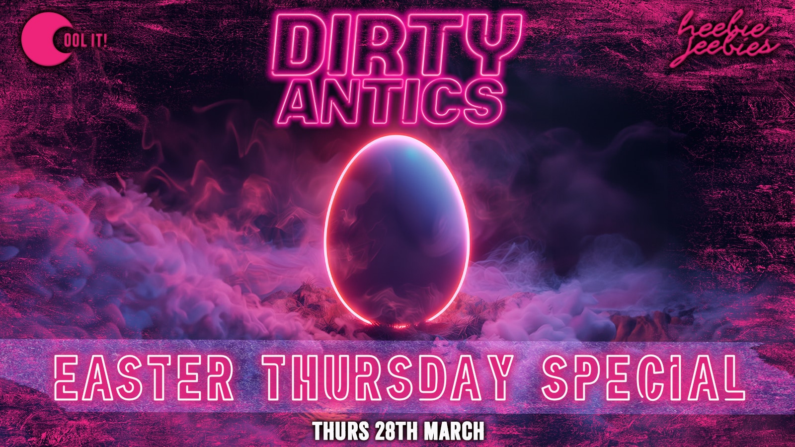 Dirty Antics Thursdays : EASTER THURSDAY – £2 DOUBLE VODKA & MIX