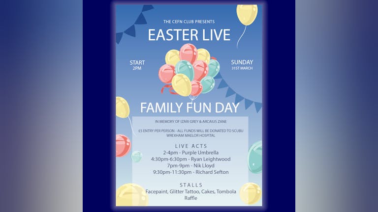 EASTER LIVE! Easter Sunday @2pm