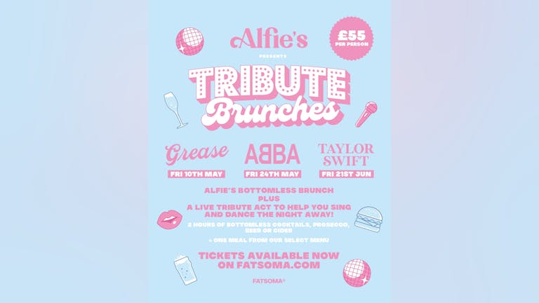 TRIBUTE BRUNCHES presents ABBA I Friday 24th May I Alfie’s 