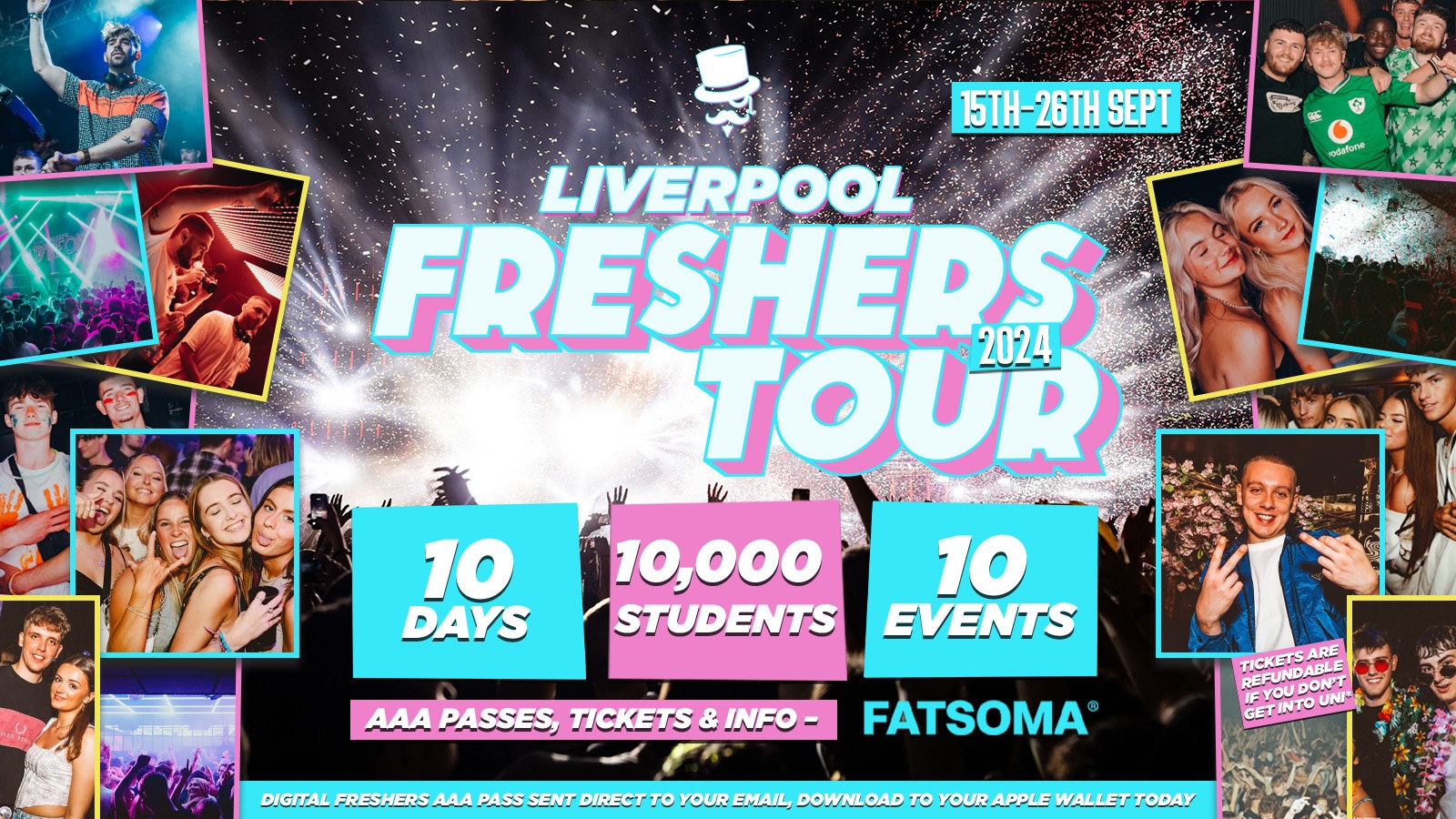 THE LOOSEDAYS LIVERPOOL FRESHERS TOUR 💞🪩 10 DAYS… 10 EVENTS FOR JUST £5 // INCLUDES TROPILOCO @ BAABAR, UNIT.90 @ ARTS CLUB & ABBA NIGHT + MORE!