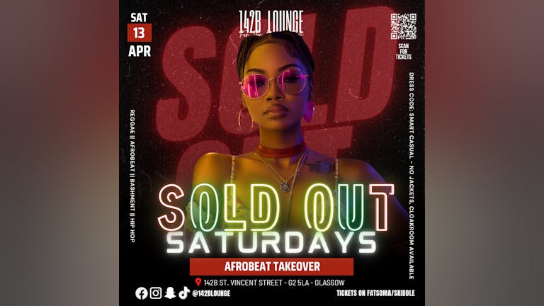 🌙 Sold Out Saturdays✨Afrobeat Takeover🌙