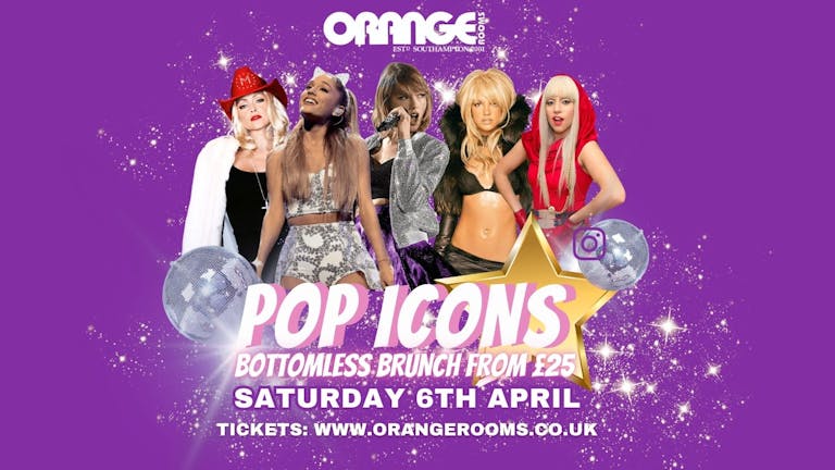  Pop Icons Brunch! Saturday 6th April! 🎤