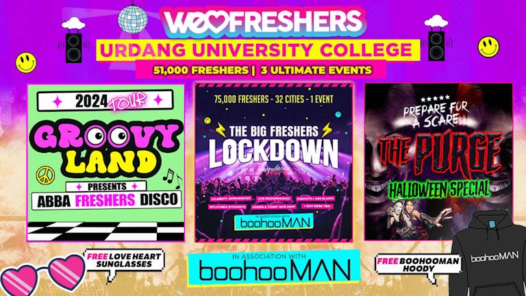 WE LOVE LONDON - URDANG UNIVERSITY COLLEGE LONDON FRESHERS In Association With BoohooMAN!