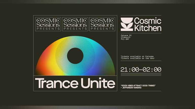 Cosmic Sessions presents; Trance Unite with FCM live