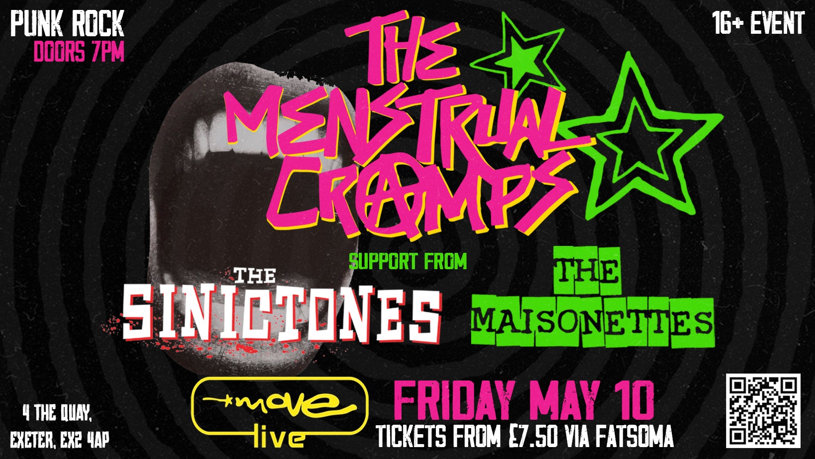 THE MENSTRUAL CRAMPS  @ MOVE LIVE W/ THE SINIC TONES & THE MAISONETTES