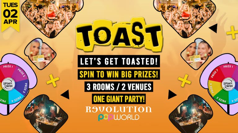 Toast • Spin To Win Big Prize Giveaway • Revolution & Popworld