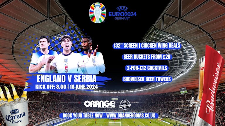 ⚽️WATCH THE EUROS!🏆// England V Serbia - 16th June @ 8pm