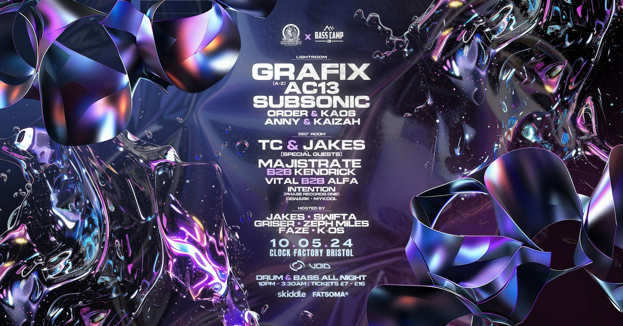 Bass Camp LDN X Anubis Records – Grafix, AC13, Subsonic + More