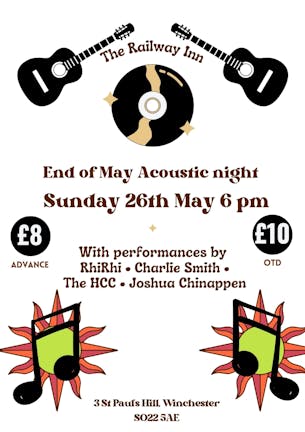 End of May Acoustic Night @ The Rail Way Inn