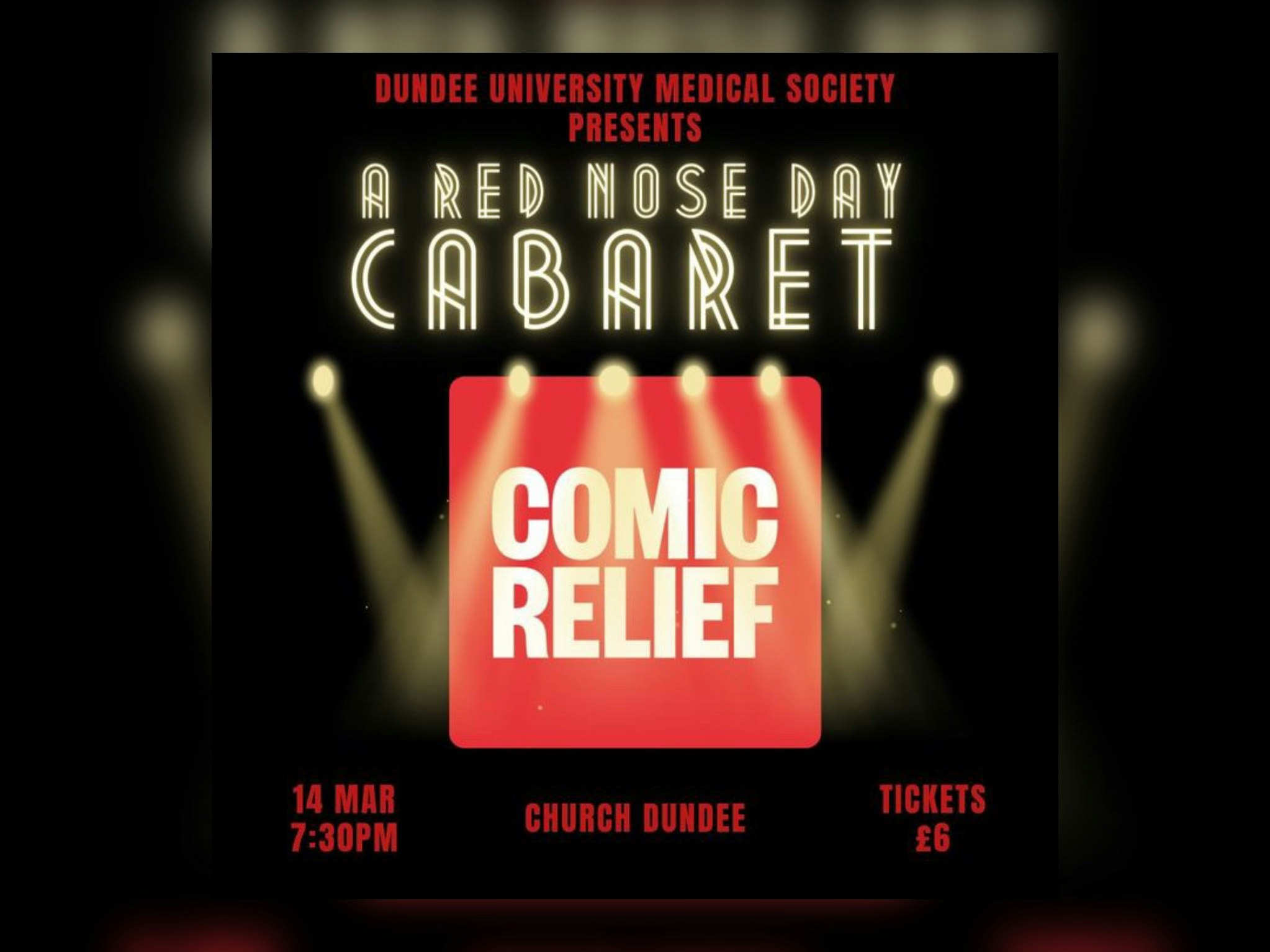 A Red Nose Day Cabaret – Dums Society Live