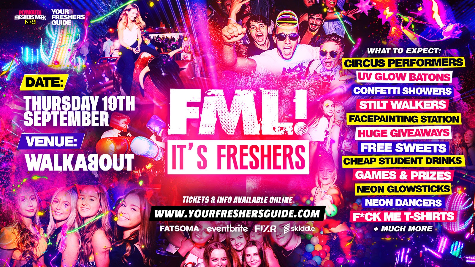 FML It’s Freshers | Plymouth Freshers 2024 – EASTER SPECIAL 🐰 – FREE T-Shirt with EVERY Ticket! 👕